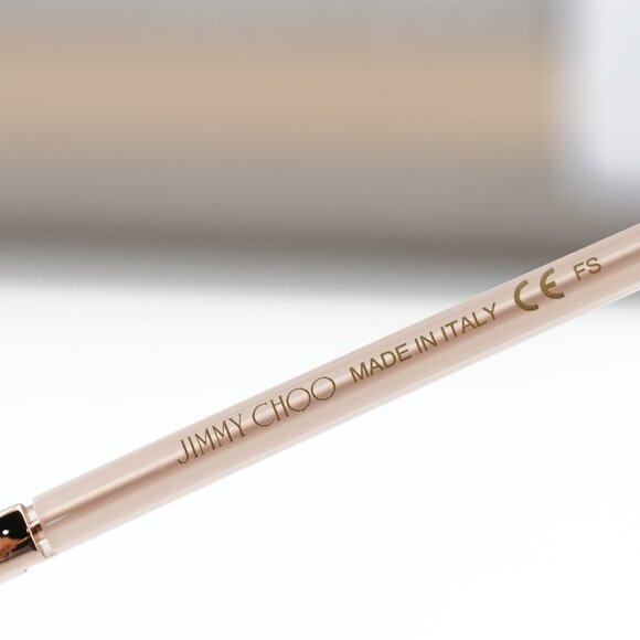 Jimmy Choo JC272 08XO 00 Round 49mm Eyeglasses - Pink on Crystal - Picture 10 of 11